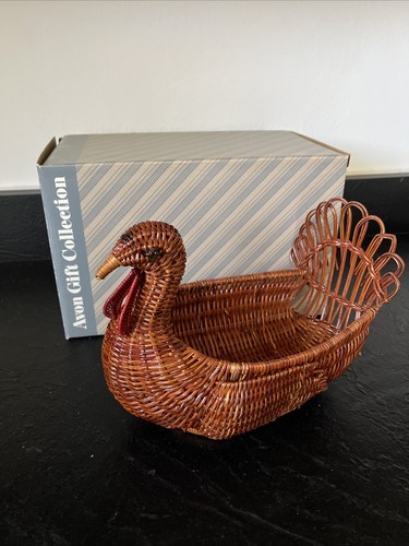 Vtg avon turkey wicker - avon,