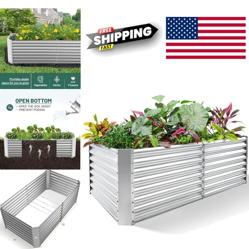 Large galvanized garden box - large,